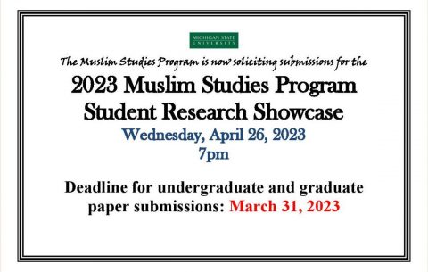 2023 Muslim Studies Program Student Research Showcase
