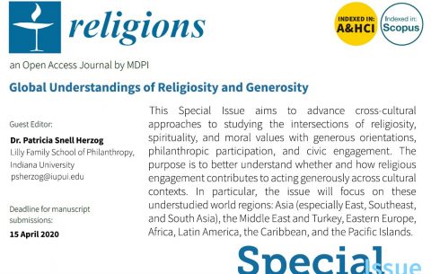 Call for Papers: Special Issue "Global Understandings of Religiosity and Generosity"