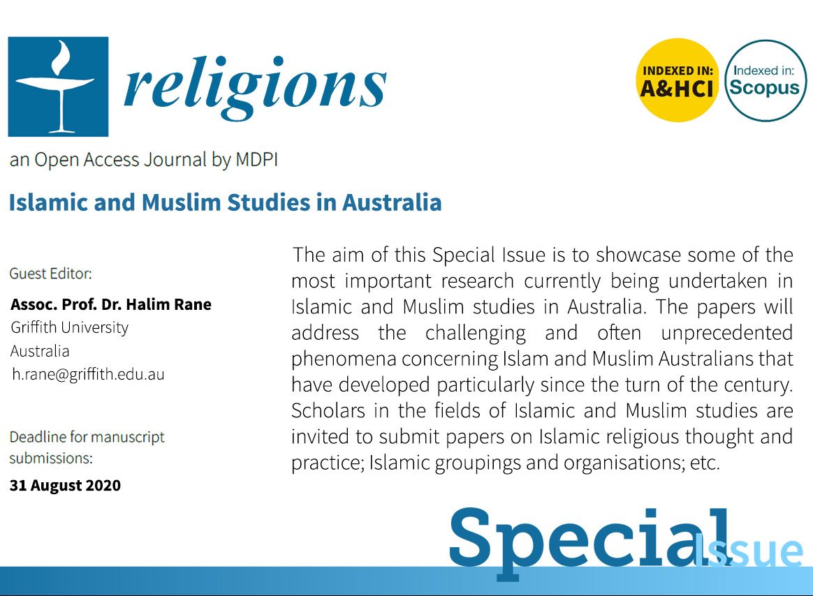 Call for Papers: Special Issue: "Islamic and Muslim Studies in Australia"