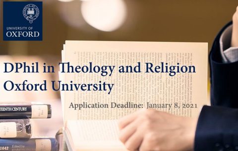 DPhil in Theology and Religion, Oxford University