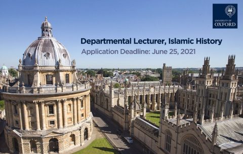 Departmental Lecturer, Islamic History