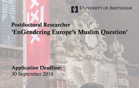 Postdoctoral Researcher 'Engendering Europe’s Muslim Question'