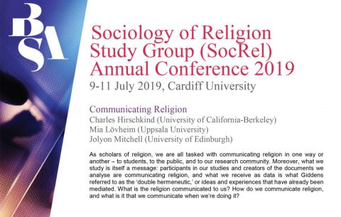 Sociology of Religion Study Group (SocRel) Annual Conference 2019