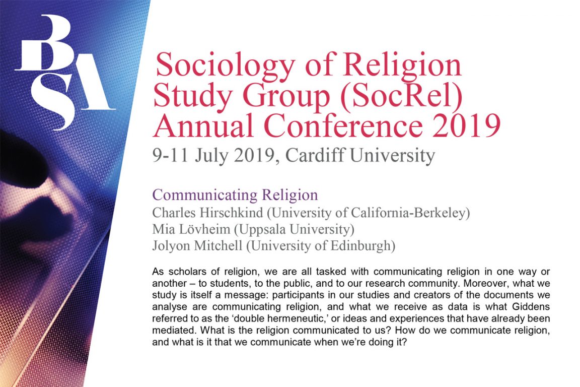 Sociology of Religion Study Group (SocRel) Annual Conference 2019