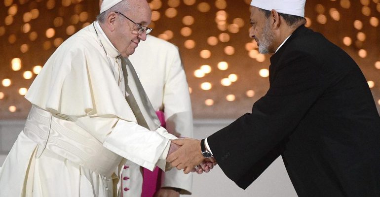 Pope and grand imam sign historic pledge of fraternity in UAE