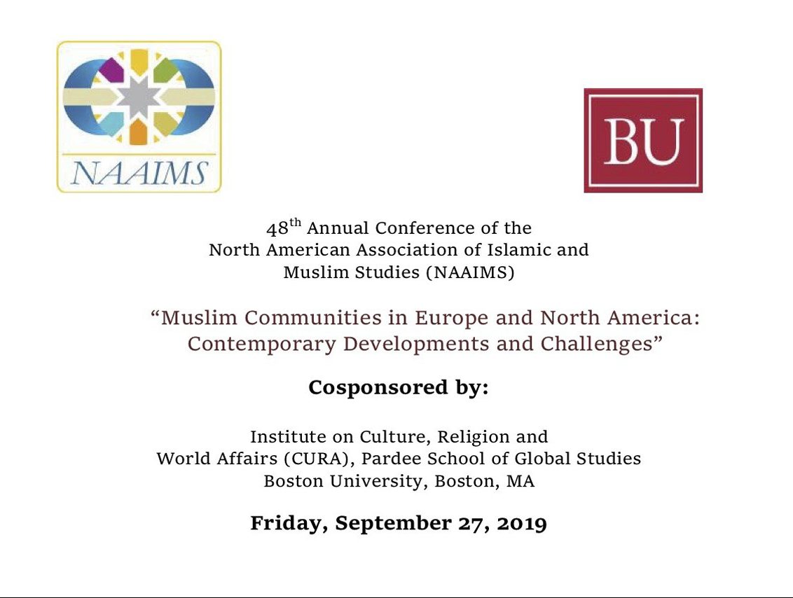 48th Annual Conference of the North American Association of Islamic and Muslim Studies (NAAIMS)
