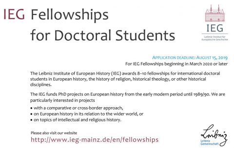 IEG Fellowships for Doctoral Students