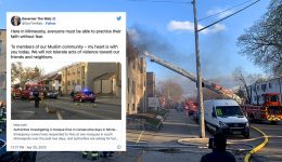 Min. Gov. supports Muslims after two Minneapolis mosque set afire