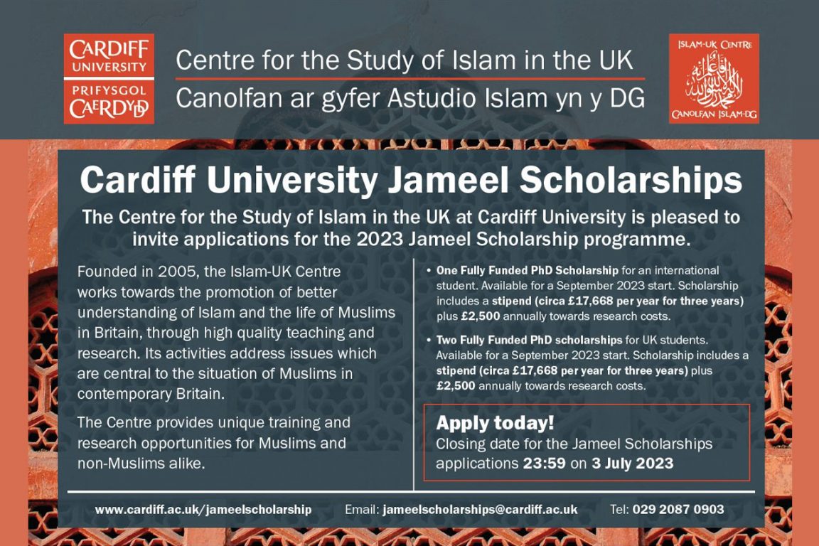 Jameel Scholarships: PhD in British Muslim Studies