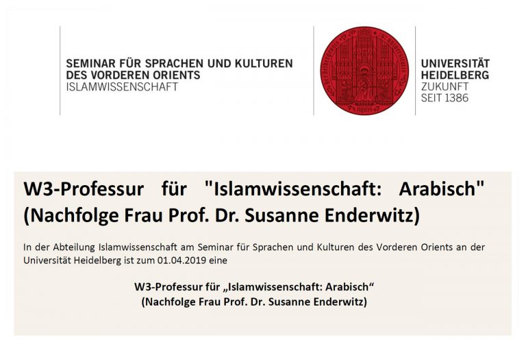 Professorship-for-Islamic-Studies-Arabic-University-of-Heidelberg