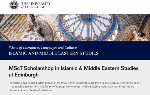 MScT Scholarship in Islamic & Middle Eastern Studies