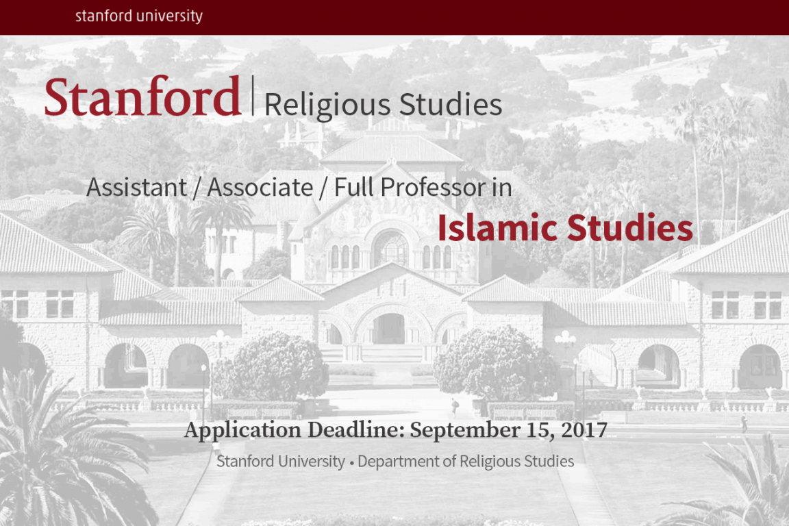 Assistant/Associate/Full Professor in Islamic Studies