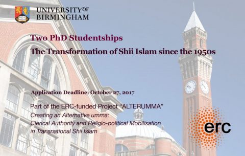 PhD-Studentships-on-the-transformation-of-Shii-Islam-Birmingham