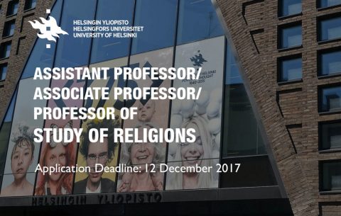 Assistant Professor / Associate Professor / Professor of Study of Religions