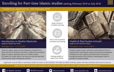 Part-time Islamic Studies