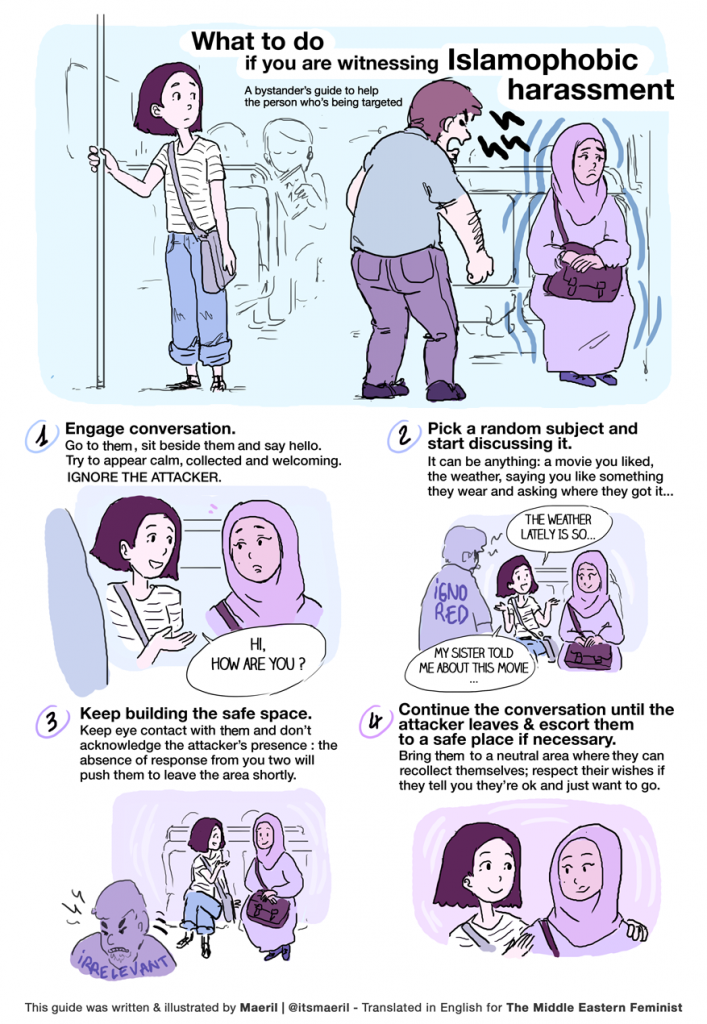 A Paris-based artist illustrated the ad campaign to attack Islamophobia