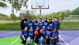 Youth-led basketball club aims to break barriers for female Muslim athletes in London, Ont.