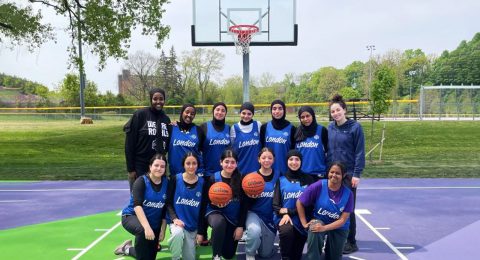 Youth-led basketball club aims to break barriers for female Muslim athletes in London, Ont.