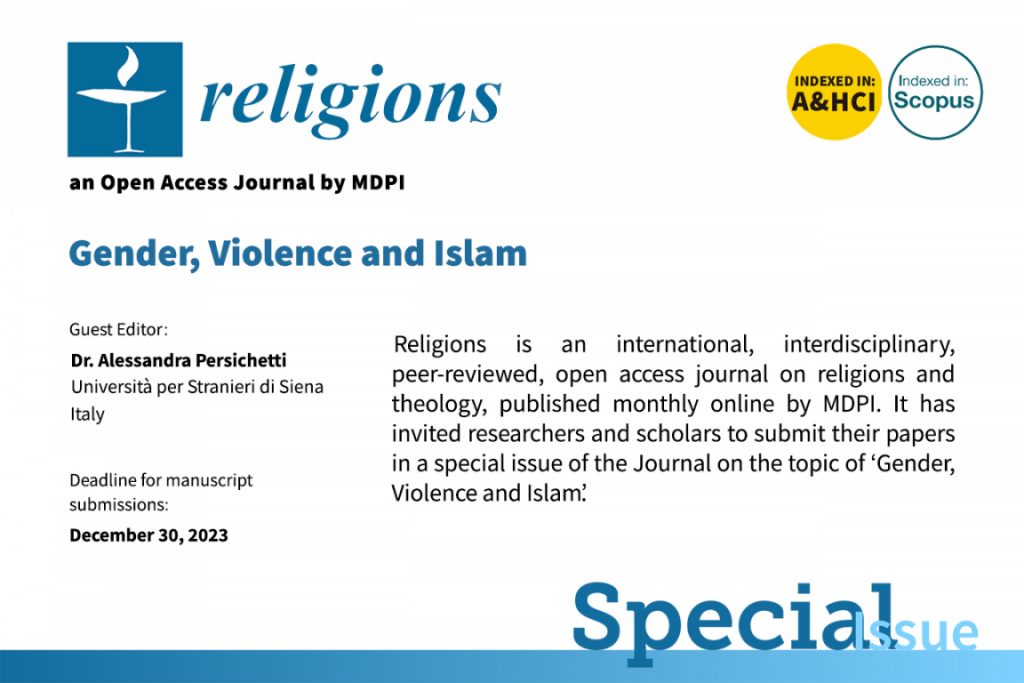 CFP: Special Issue “Gender, Violence and Islam”