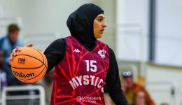Rehana Khalil stars for GB basketball team with hijab and talent
