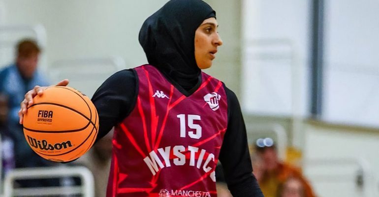 Rehana Khalil stars for GB basketball team with hijab and talent