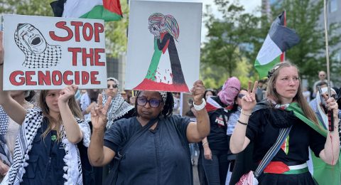 Dutch women stage Mother's Day march in support of Gaza mothers
