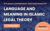 Workshop: Language and Meaning in Islamic Legal Theory