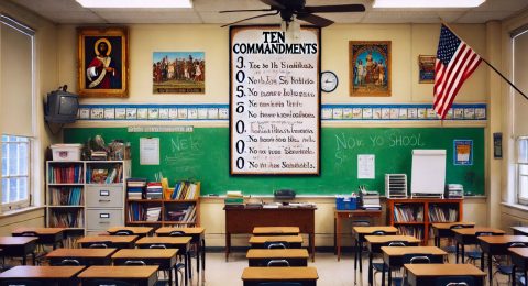New law requires all Louisiana public school classrooms to display the Ten Commandments