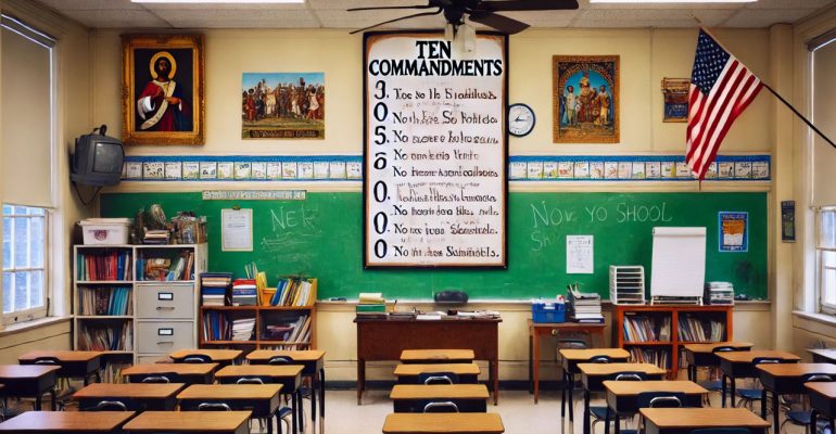 New law requires all Louisiana public school classrooms to display the Ten Commandments