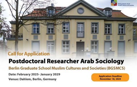 Postdoctoral Researcher Arab Sociology