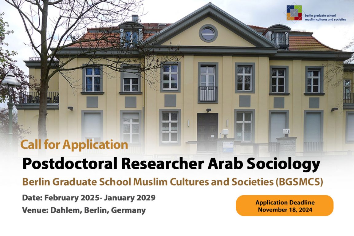 Postdoctoral Researcher Arab Sociology