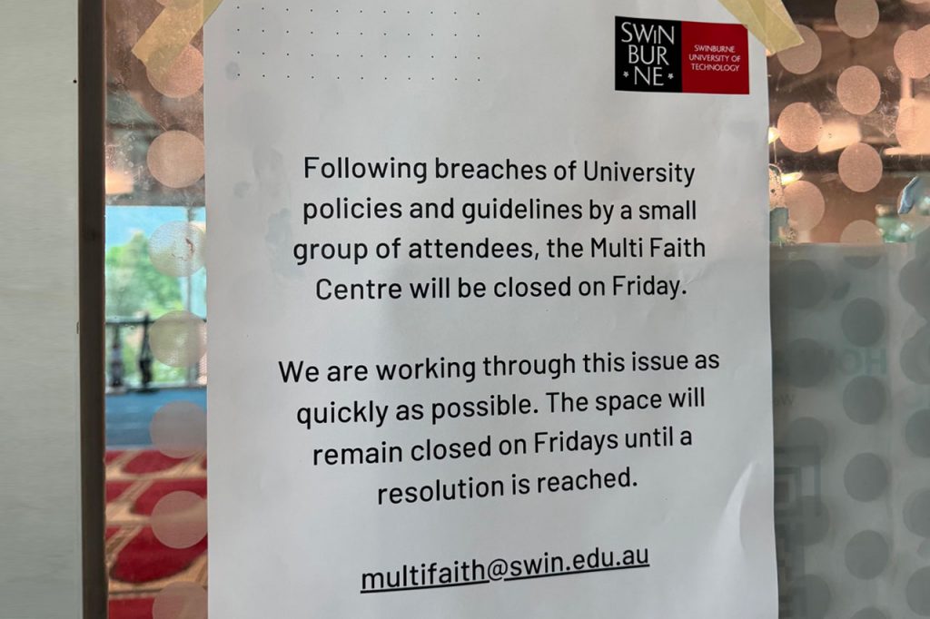 Muslim students protest as university closes prayer room on Fridays