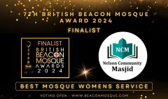 Nelson Community Mosque wins at British Beacon Mosque Awards