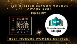 Nelson Community Mosque wins at British Beacon Mosque Awards