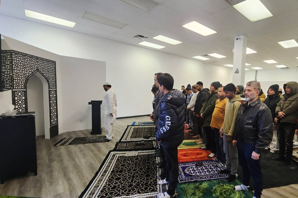 Operated by the Pembina Valley Islamic Society, the mosque is located in an 1,800-square-foot former commercial space in a downtown strip mall on North Railway Street.